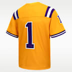 Jersey universitario Nike Untouchable Game para niños talla grande LSU