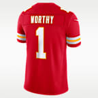 Jersey Nike Dri-FIT de la NFL Limited para hombre Xavier Worthy Kansas City Chiefs