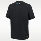 Miami Marlins Authentic Collection Men's Nike Dri-FIT MLB 1/4-Zip Short-Sleeve Windshirt