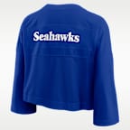 Seattle Seahawks Rewind Fashion Women's Nike Dri-FIT NFL Cropped Jersey