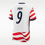 Jersey de futbol Nike Aero-FIT de Ricardo Pepi del USMNT local 2026 Match para hombre
