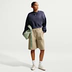 Nike Studio Fleece Medium Weight Women's Oversized Cropped Crew
