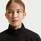 Nike Sportswear Studio Fleece Oversize-Oberteil mit Viertelreißverschluss (ältere Kinder, Mädchen)