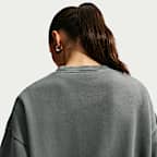 Sudadera de cuello redondo oversized para mujer Nike Studio Fleece Medium Weight