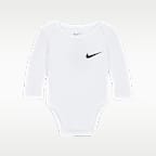 Nike Essentials Baby 3-Pack Long Sleeve Bodysuits