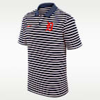 Detroit Tigers Striped Victory Men's Nike Dri-FIT MLB Polo