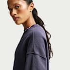 Playera oversized para mujer Nike Studio Fleece Medium Weight
