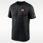 Cincinnati Bengals Legend Small Logo Men's Nike Dri-FIT NFL T-Shirt