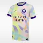 Jersey Nike Dri-FIT de la NWSL Replica para niños talla grande Orlando Pride