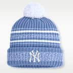 New York Yankees Peak Men's Nike MLB Cuffed Pom Beanie