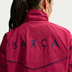 F.C. Barcelona Windrunner Women's Nike Football UV Woven Jacket