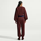 Sudadera de cuello redondo oversized cropped para mujer Nike Studio Fleece Medium Weight