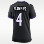Zay Flowers Baltimore Ravens Women's Nike NFL Game Jersey