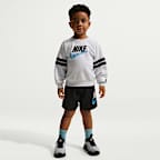 Nike Sportswear In The Zone Toddler French Terry Oversized Crew