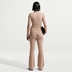 Maglia a costine aderente a manica lunga con cerniera a un quarto Nike Sportswear Chill Knit – Donna