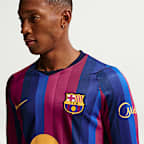 FC Barcelona 2026/27 Stadium Nike Dri-FIT replika langermet fotballdrakt til herrer (hjemmedrakt)