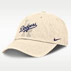 Gorra de algodón orgánico sin estructura para hombre Nike de la colección Statement Club de Los Angeles Dodgers
