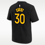 Playera de la NBA para niños talla grande Stephen Curry Golden State Warriors Statement Edition