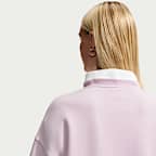 Nike Studio Fleece Medium Weight Women's Oversized Embossed Crew
