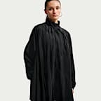 Dámské volné skládané mini šaty Nike Sportswear s dlouhým rukávem