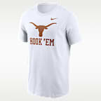 Playera universitaria Nike para hombre Texas Primetime Logo Mantra