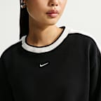 Sudadera de cuello redondo para mujer Nike Studio Fleece Medium Weight