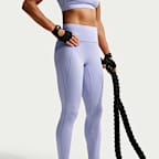 Nike Universa Women's High-Waisted 7/8 Leggings with No Front Seam