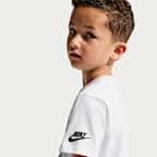 Playera de corte cuadrado Street Dunk para niños talla pequeña Nike