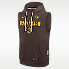 San Diego Padres Authentic Collection Standard Issue Men's Nike Dri-FIT MLB Sleeveless Pullover Hoodie