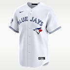 Jersey de manga corta Nike de la MLB Limited para hombre Blue Jays