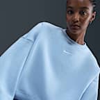 Sudadera sin cierre de cuello redondo extra oversized para mujer Nike Sportswear Phoenix Fleece