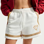 Shorts de básquetbol de tejido Fleece de 13 cm para mujer Nike Crossover