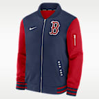 Boston Red Sox Authentic Collection Dugout Men's Nike MLB Full-Zip Bomber Jacket