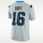 Jersey Nike Dri-FIT de la NFL Limited para hombre Jared Goff Detroit Lions Rivalries Collection