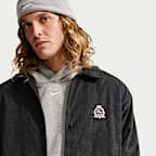 Veste de coach en velours côtelé Nike Sportswear Club pour homme