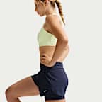 Shorts Dri-FIT 2 en 1 de tiro medio de 8 cm para mujer Nike One