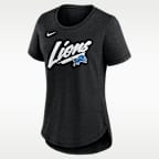 Playera Nike de la NFL para mujer Detroit Lions Primetime