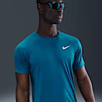 Playera de manga corta Dri-FIT UV para hombre Nike Swim Hydroguard Essential