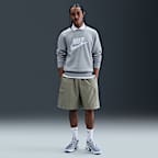 Nike Sportswear Club Men's Graphic Fleece Crew-Neck Sweatshirt