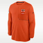 Cincinnati Bengals Sideline Coach Men's Nike Dri-FIT NFL Long-Sleeve Top