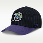 Gorra Nike de la MLB ajustable con estructura A-Frame para hombre Tampa Bay Rays Cooperstown Rise