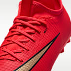 Nike Jr. Mercurial Vapor 17 Academy Big Kids' Hard-Ground Low-Top Soccer Cleats