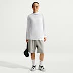 Nike Sportswear Women's Loose Sheer Slub Mesh Long-Sleeve Top