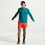 Langærmet Nike Miler Dri-FIT UV Protection Winterized-løbeoverdel til mænd