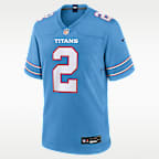 Jersey Nike de la NFL Game para hombre Tyjae Spears Tennessee Titans