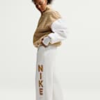Pants de tiro medio y pierna amplia para mujer Nike Studio Fleece Medium Weight