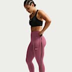 Leggings i fullängd Nike One Seamless Front med hög midja för kvinnor