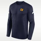 Playera de manga larga Nike Dri-FIT de la NFL para hombre Green Bay Packers Alt Legend Small Logo