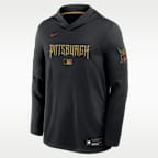 Pittsburgh Pirates City Connect Men's Nike Dri-FIT MLB Long-Sleeve Hooded Top