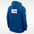 Indianapolis Colts Alt Offensive Set Play Sideline Men's Nike Dri-FIT NFL Pullover Hoodie
